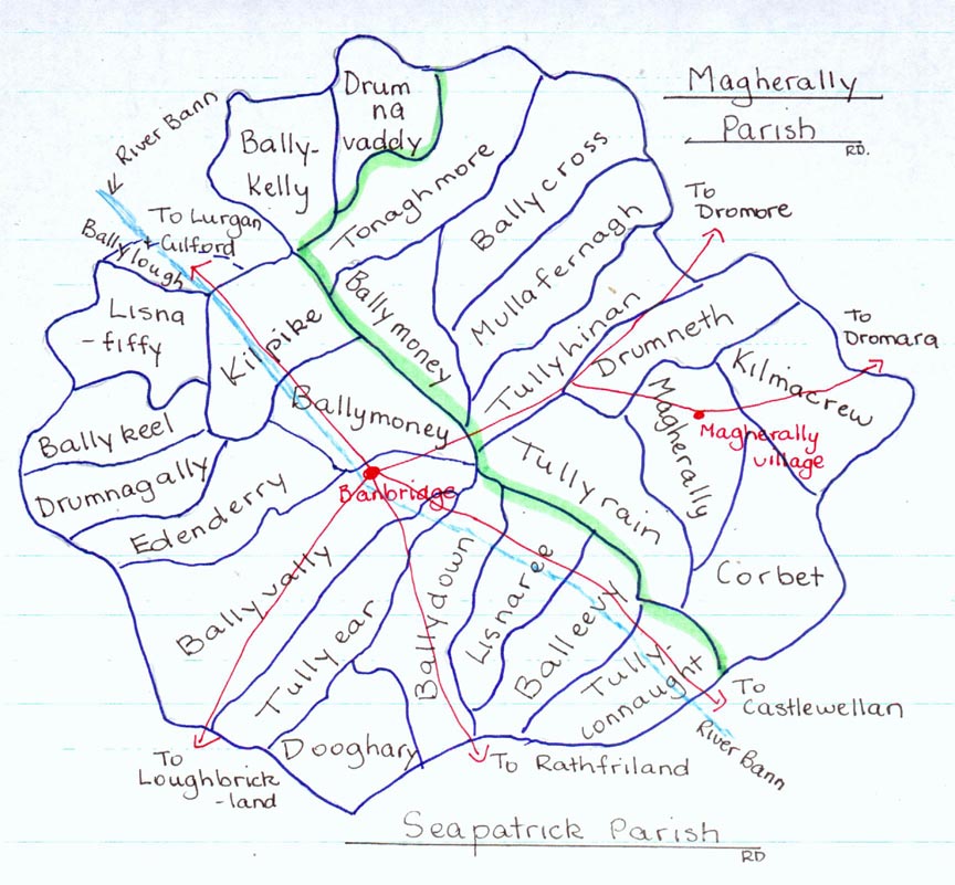 Townlands in Seapatrick & Magerally parishes