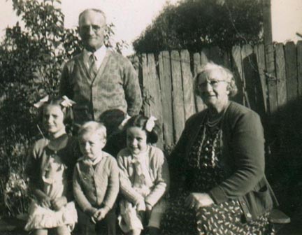 With the grandchildren in about 1951