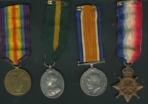 Tom's World War 1 medals
