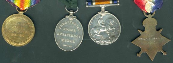 Tom's war medals