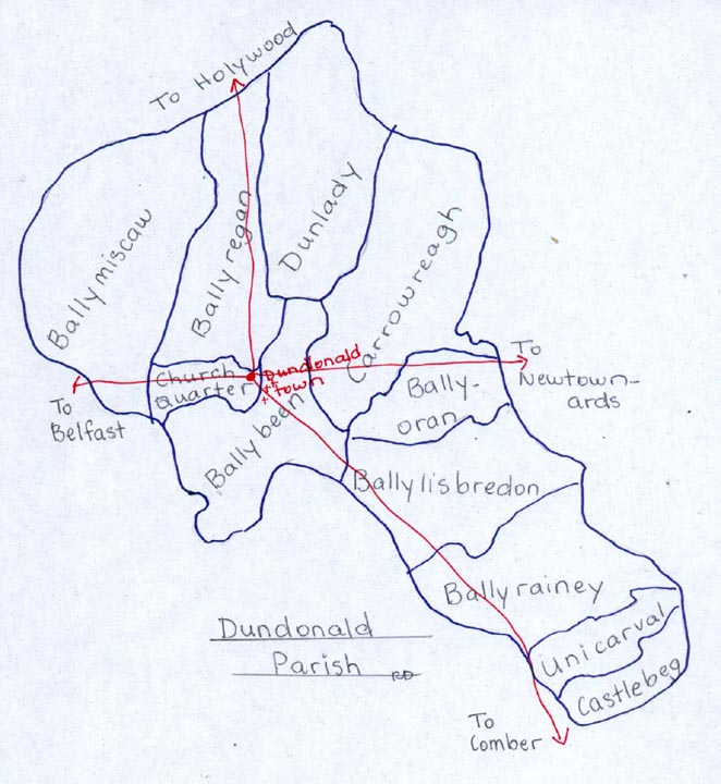 Townlands in Dundonald Parish