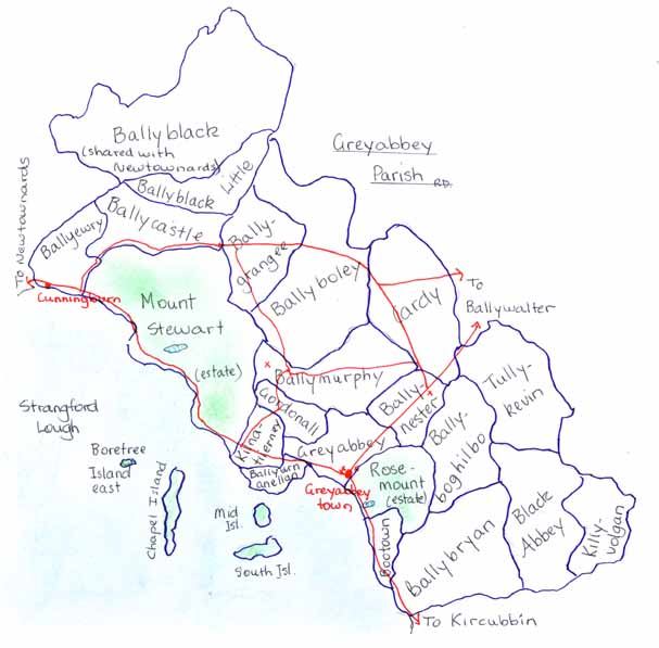 townlands in Greyabbey parish