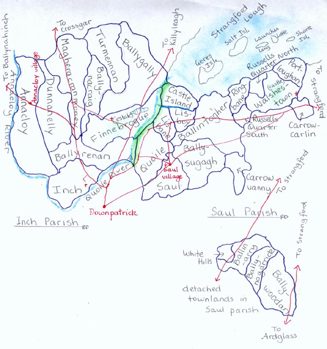 Saul & Inch townlands