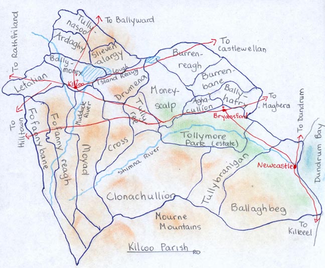 Townlands in Kilcoo Parish