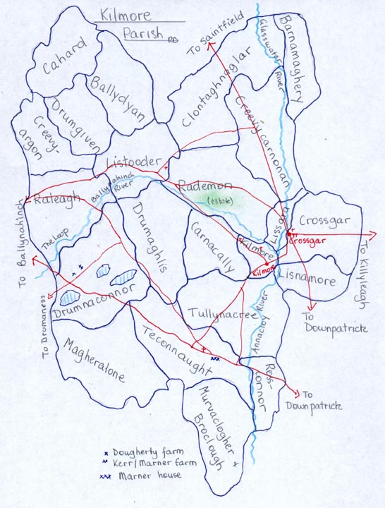 Townlands in Kilmore Parish