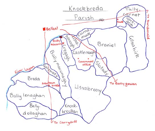 Knockbreda Parish townlands