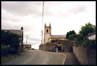 Killinchy Church of Ireland at the top of the hill